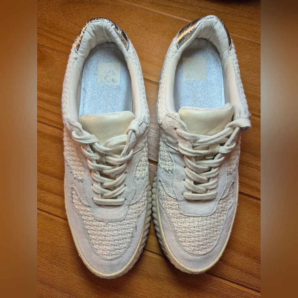 Dolce Vita Dandi Woven Lace-Up Platform Sneakers -‎ Size 9.5